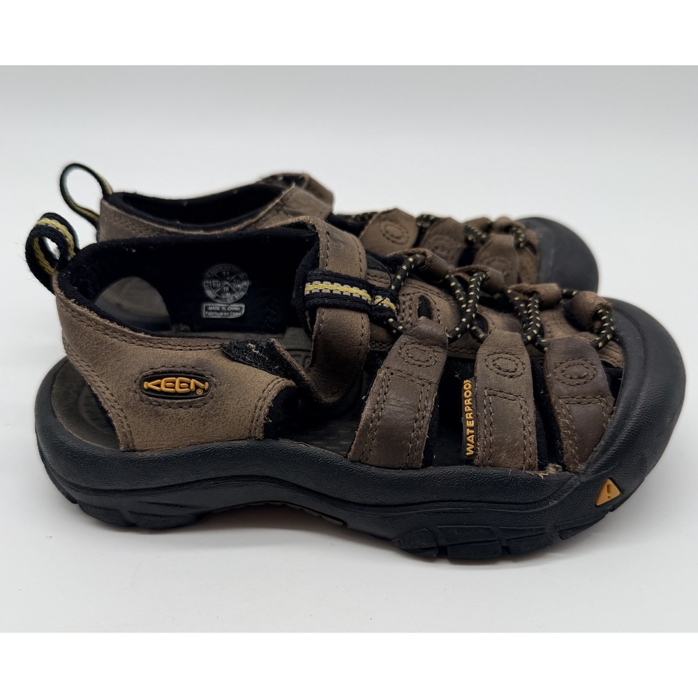 Keen‎ Shoes Kids Sz 11 Newport H2 Brown Leather Washable Waterproof Sandals